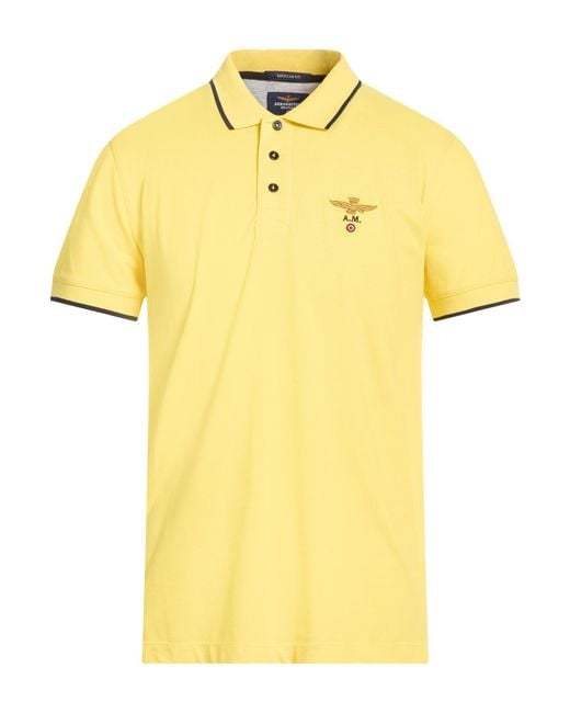 Polo Aeronautica Militare pour homme en coloris Yellow