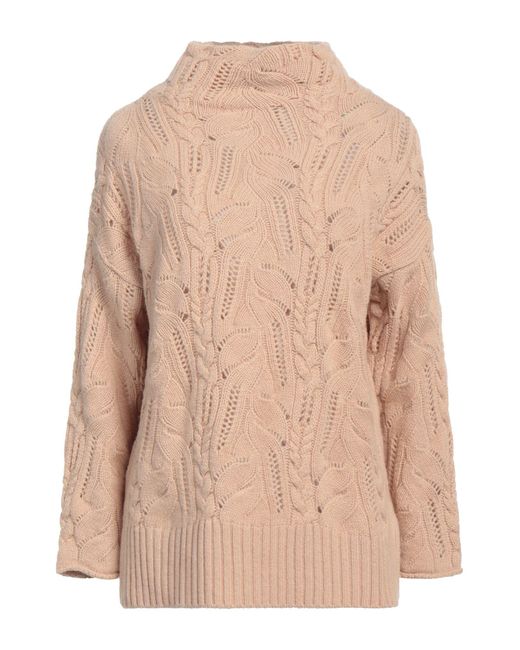 Kangra Natural Camel Turtleneck Merino Wool