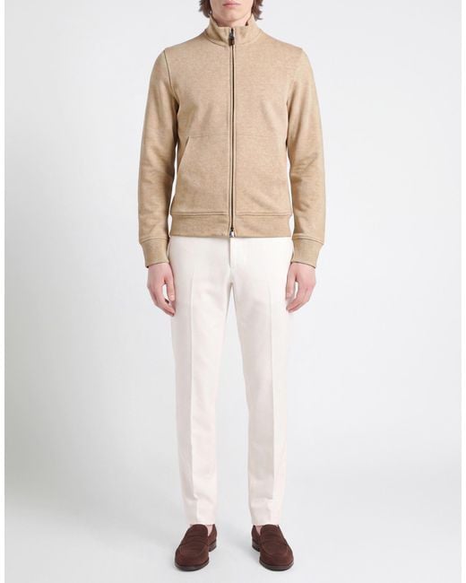 Canali Natural Sand Sweatshirt Cotton for men