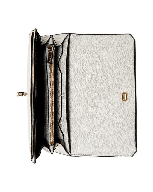 Valextra Gray Wallet Calfskin