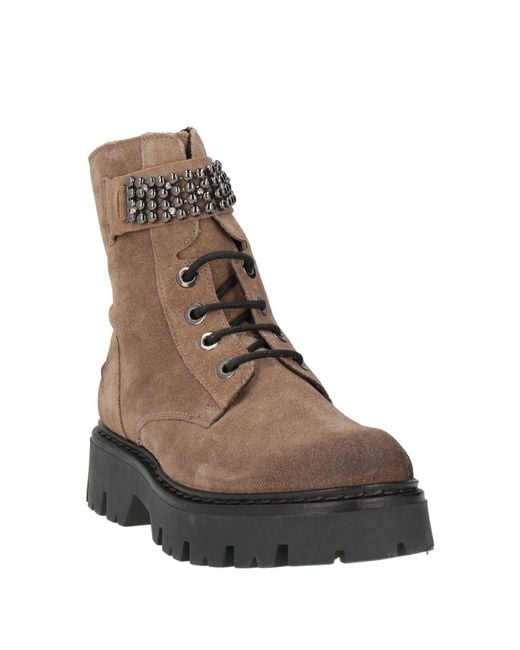 CafeNoir Brown Ankle Boots