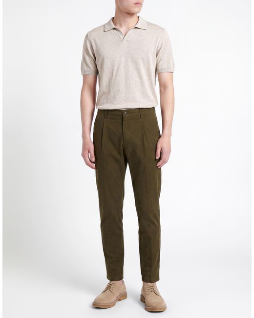 BE ABLE Green Pants Modal, Cotton, Elastane for men