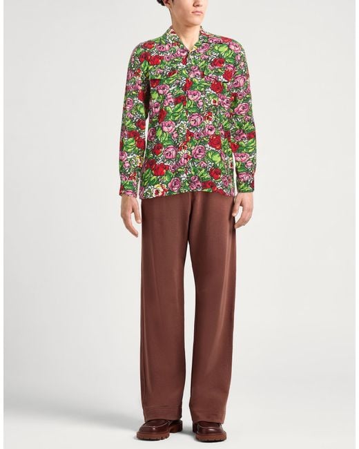 KENZO Green Shirt Viscose for men