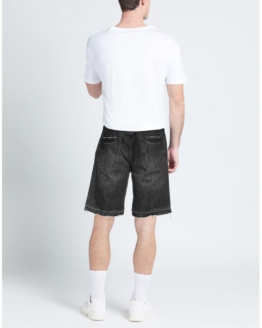 Purple Gray Denim Shorts for men
