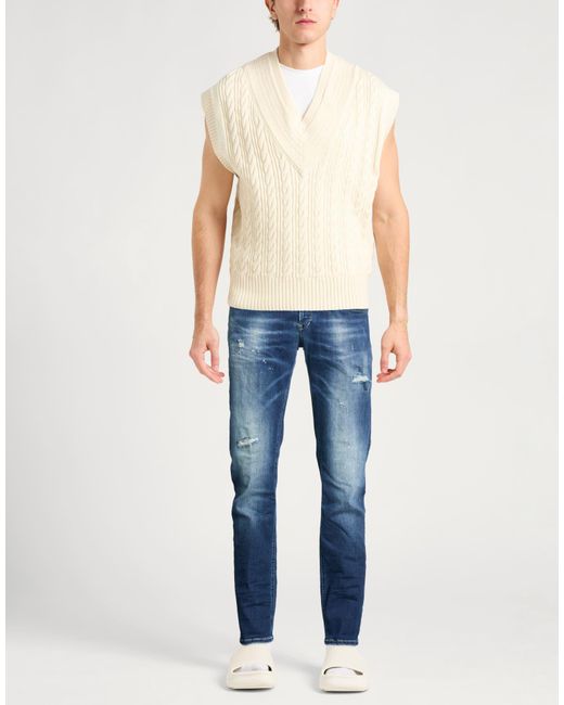 Dondup Blue Jeans Cotton, Elastomultiester, Elastane for men