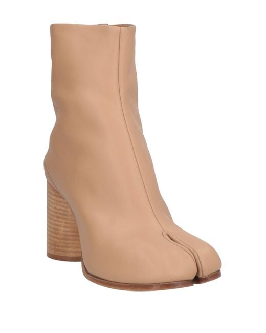 Maison Margiela Natural Ankle Boots Leather