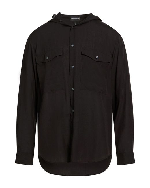 Emporio Armani Black Shirts for men