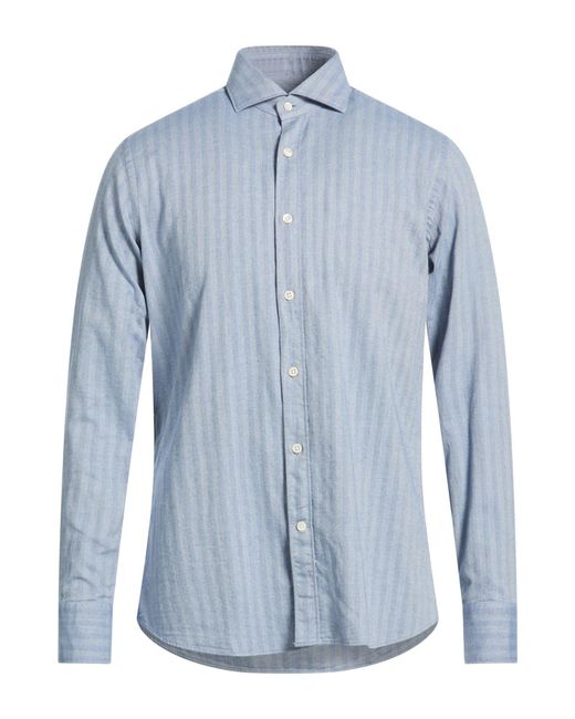 Tintoria Mattei 954 Blue Shirts for men