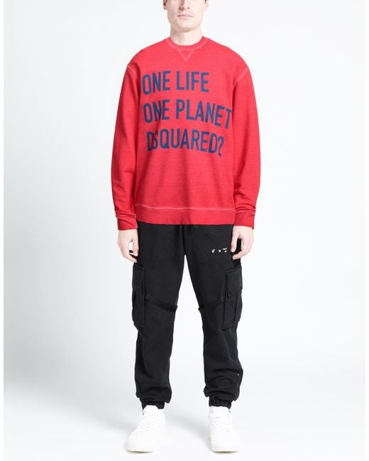 DSquared² Red Sweatshirt for men