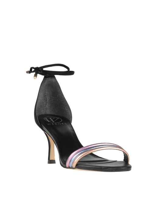 Werner Black Thong Sandal