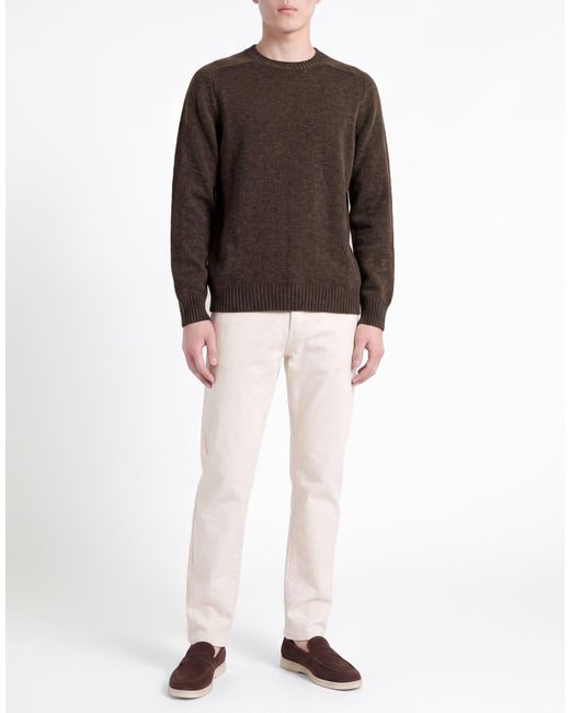 Gran Sasso Brown Sweater Virgin Wool for men