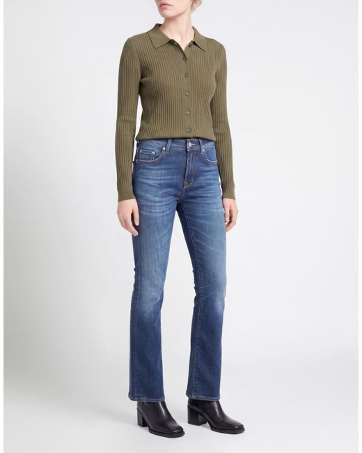 Department 5 Blue Jeans Cotton, Elastomultiester, Rubber