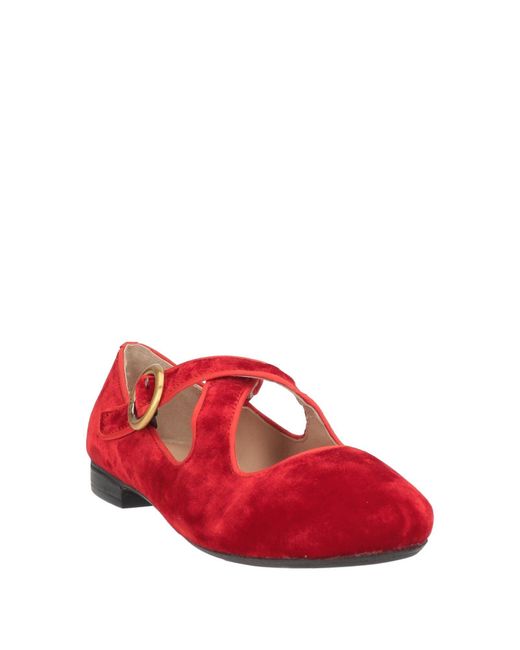Maliparmi Red Ballet Flats