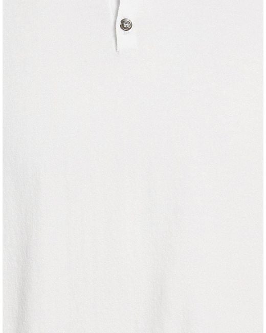 Alpha Studio White Polo Shirts for men