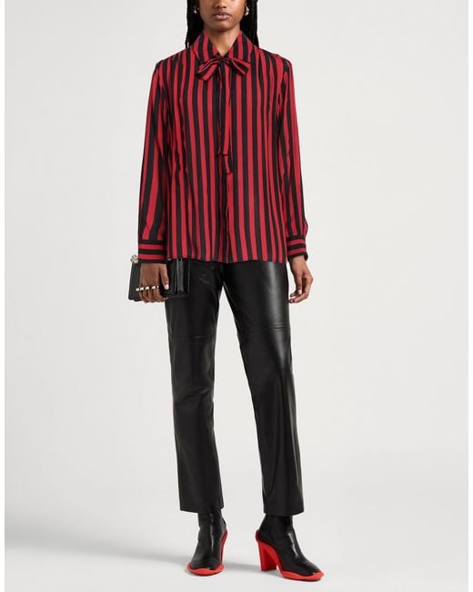 MSGM Red Shirt Viscose