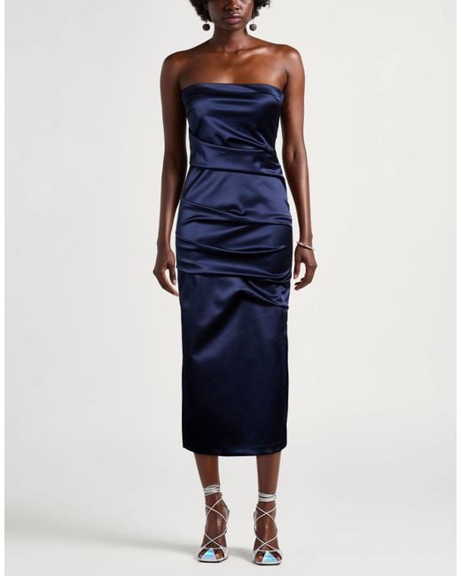 La Petite Robe Di Chiara Boni Blue Midi Dress
