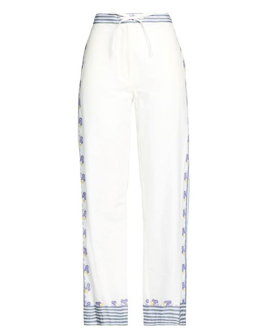 Paul & Joe White Pants Cotton