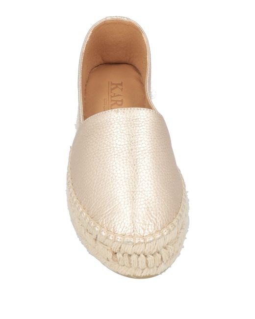 KARIDA Natural Light Espadrilles Leather