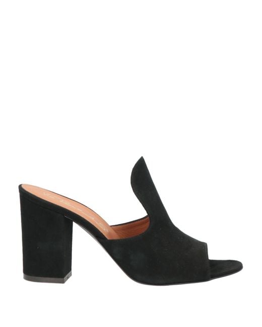 Via Roma 15 Black Sandals