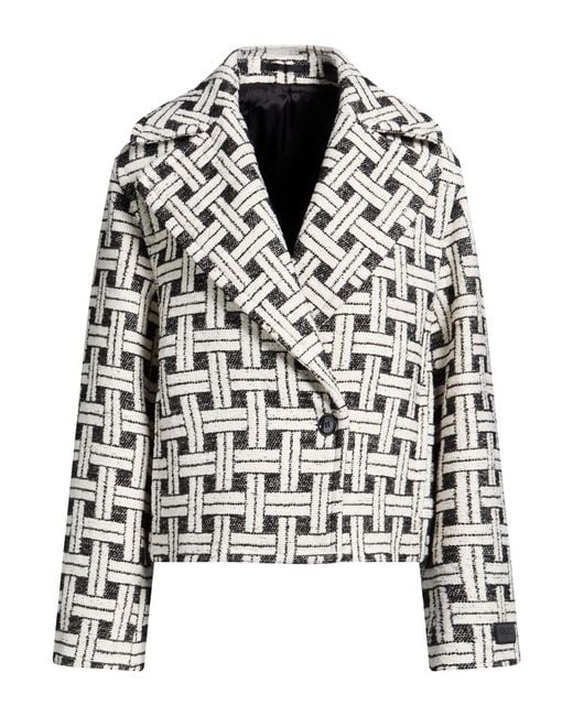 KENZO Black Jacket Cotton, Polyester, Wool, Polyamide, Acrylic