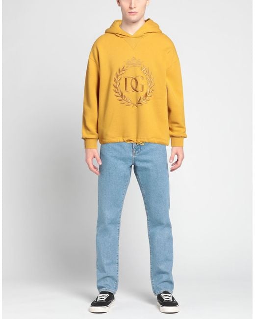 Dolce & Gabbana Yellow Sweatshirt for men