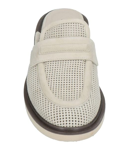 Halmanera White Mules & Clogs