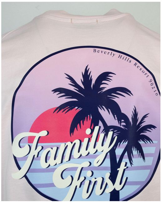 FAMILY FIRST T-shirts in Purple für Herren