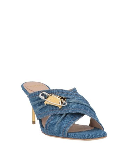 Balmain Blue Sandals