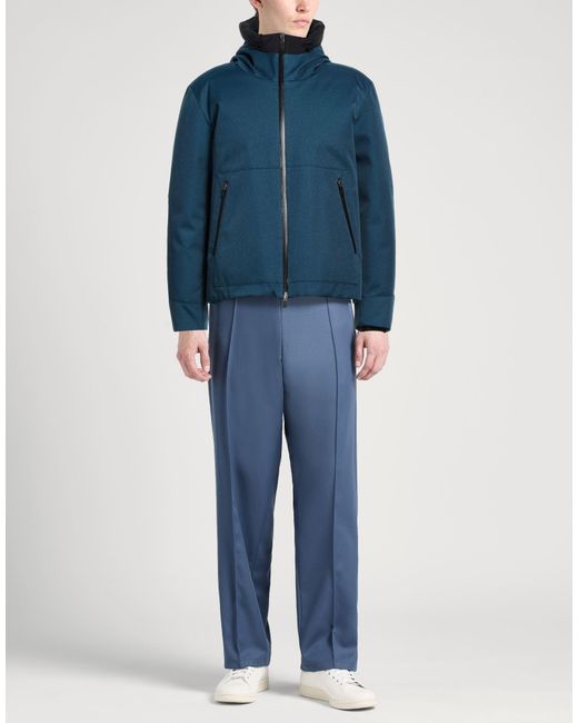 Herno Blue Laminar Puffer Polyester, Polyurethane, Polyamide, Elastane for men