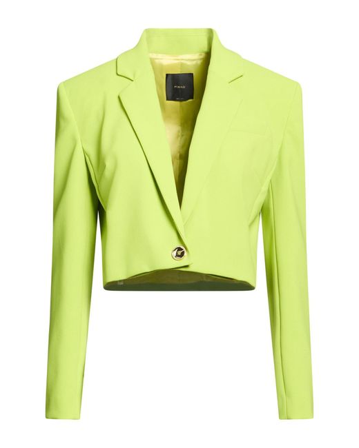 Pinko Green Blazer Polyester, Elastane