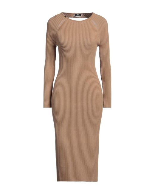 Vestito Midi di Elisabetta Franchi in Natural