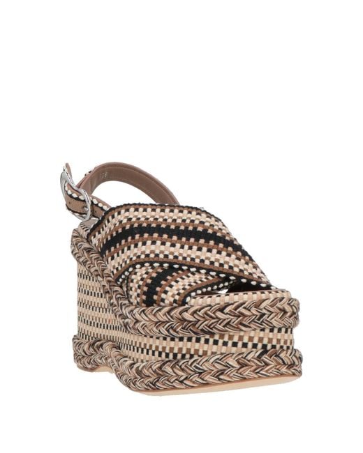 Amambaih Brown Sandals Textile Fibers