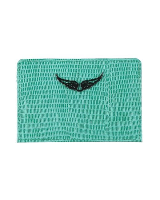 Zadig & Voltaire Green Cardholder Cowhide