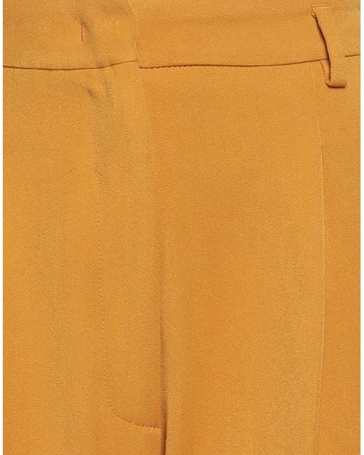 Liu Jo Orange Pants Polyester, Viscose, Elastane