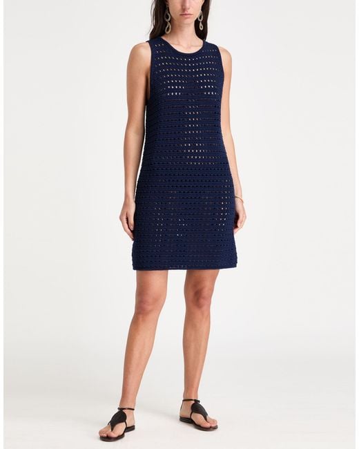 Eleventy Blue Midi Dress
