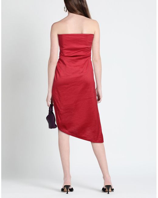 GAUGE81 Red Midi Dress