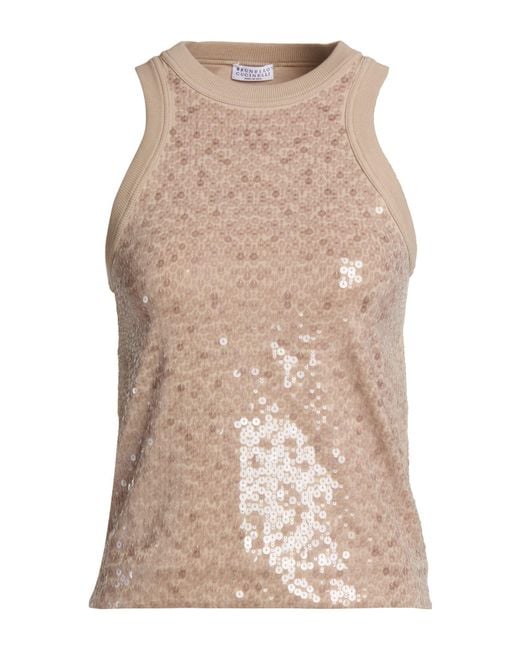 Brunello Cucinelli Natural Top Cotton, Elastane