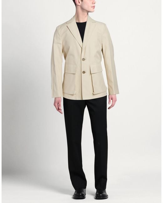 Jacob Cohen Natural Blazer Polyester, Cotton for men