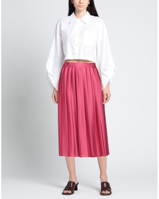 Kaos Pink Midi Skirt