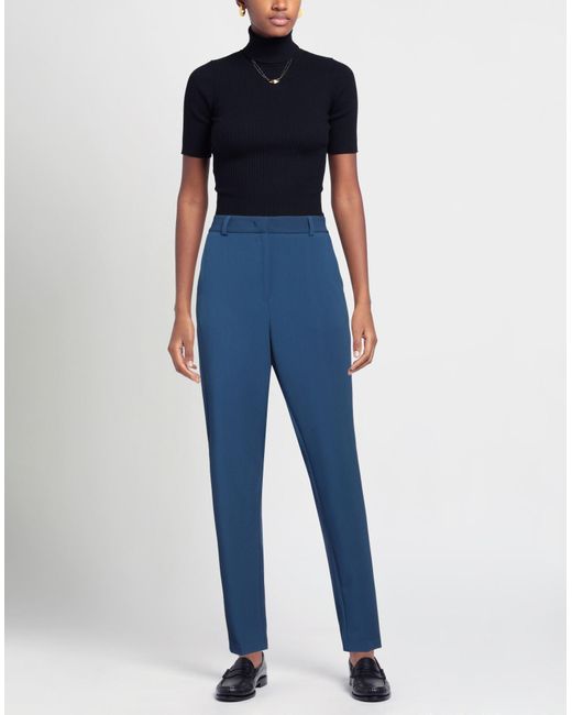 Niu Blue Pants Polyester, Viscose, Elastane