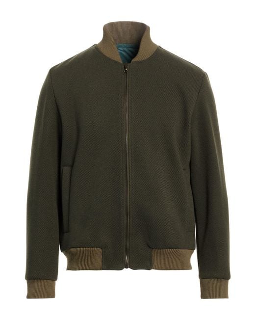 Exte Green Military Jacket Polyester, Viscose, Wool for men