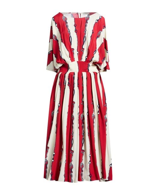 Ballantyne Red Maxi Dress Viscose