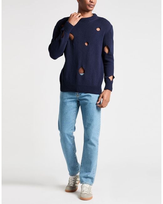 Daniele Alessandrini Blue Sweaters for men