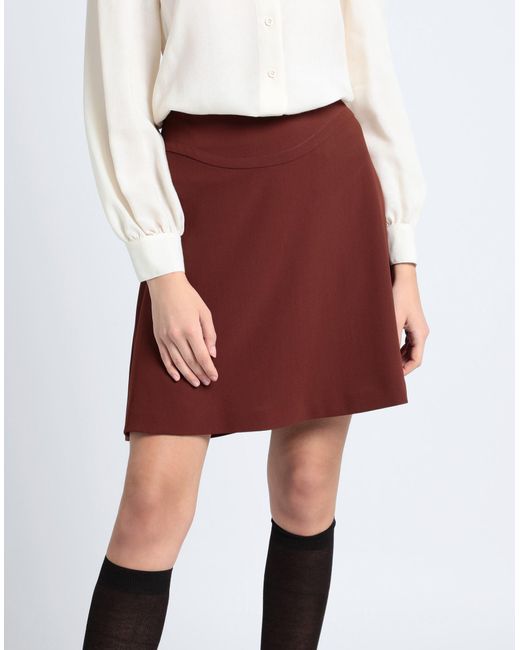 See By Chloé Red Mini Skirt