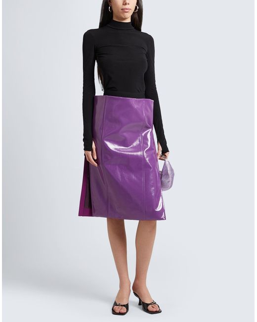 Sacai Purple Midi Skirt