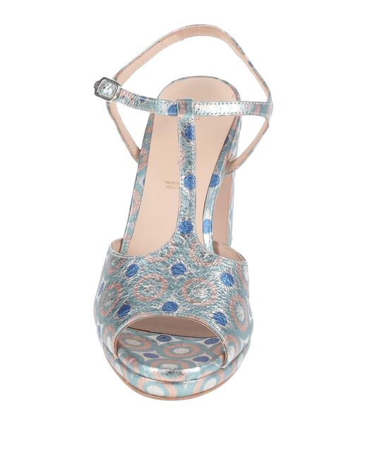 Carmens White Sandals Leather