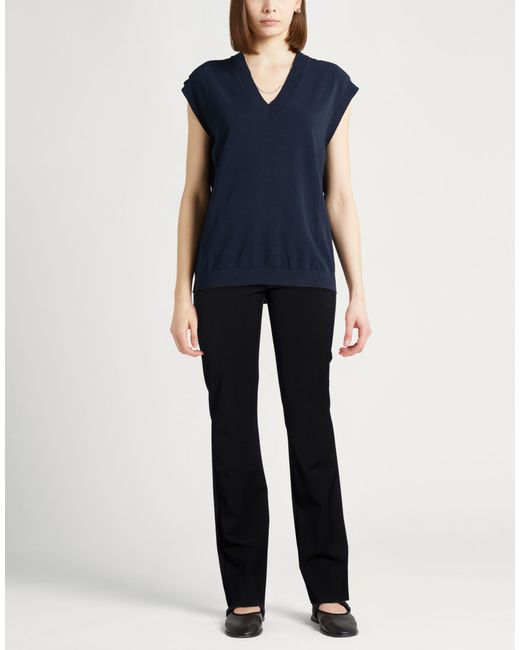 Sportmax Black Pants Viscose, Polyamide, Elastane