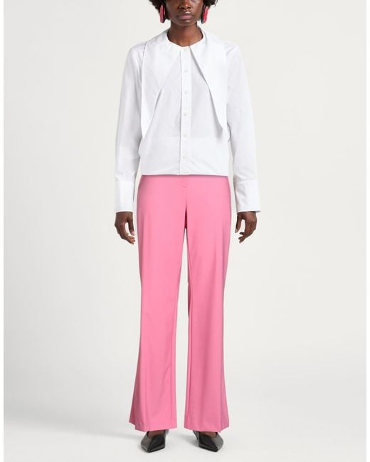 Ballantyne Pink Pants Polyester, Virgin Wool, Elastane