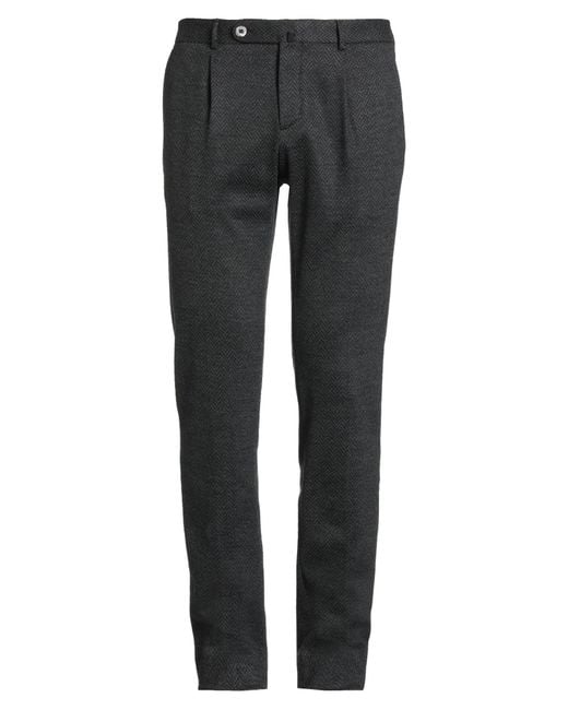 GTA IL PANTALONE Gray Charcoal Pants Cotton, Virgin Wool, Acrylic for men