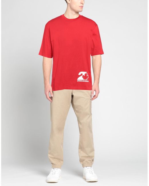 Camiseta DSquared² de hombre de color Red